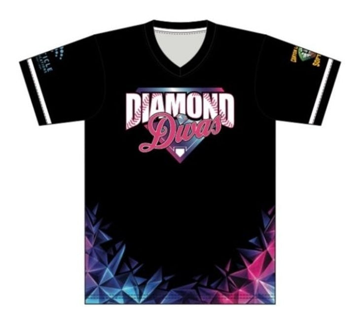 Diamond Divas V-Neck Jersey | Canyon Lake Girls Softball