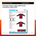 Firehawks Champro JBSJL350P Scarlet Long Sleeve Cage Jacket - Custom Batch Preorder Champro proof preview 1
