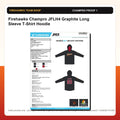 Firehawks Champro JFLH4 Graphite Long Sleeve T-Shirt Hoodie - Custom Batch Preorder Champro proof preview 1