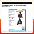 Firehawks Champro JFLH6 Graphite Classic Fleece Hoodie - Custom Batch Preorder Champro proof preview 1