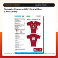 Firehawks Champro JMSV1 Scarlet Mom V-Neck Jersey - Custom Batch Preorder Champro proof preview 1