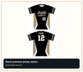 Seguin Champro Black 2-Button Jersey - Custom Batch Preorder