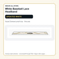 Seguin Champro white baseball lace headband tight visible proof crop